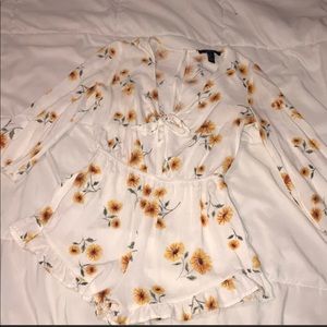 Sunflower Forever 21 Romper